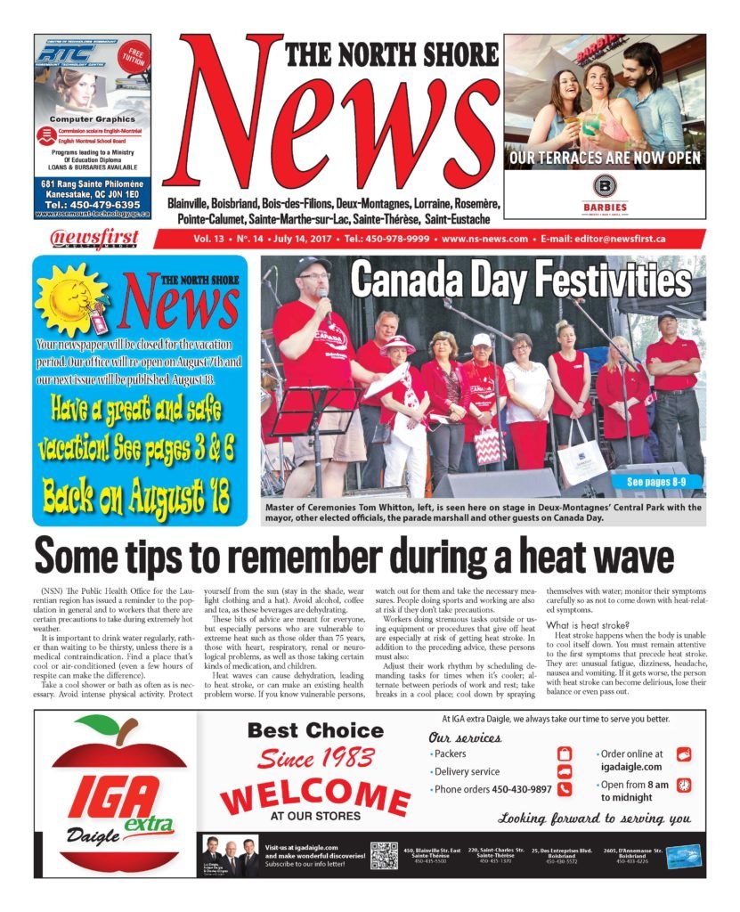 Front page image of the North Shore News Volume 13-14