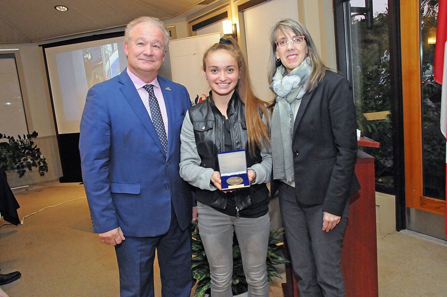 Local teen honoured by town for her bravery