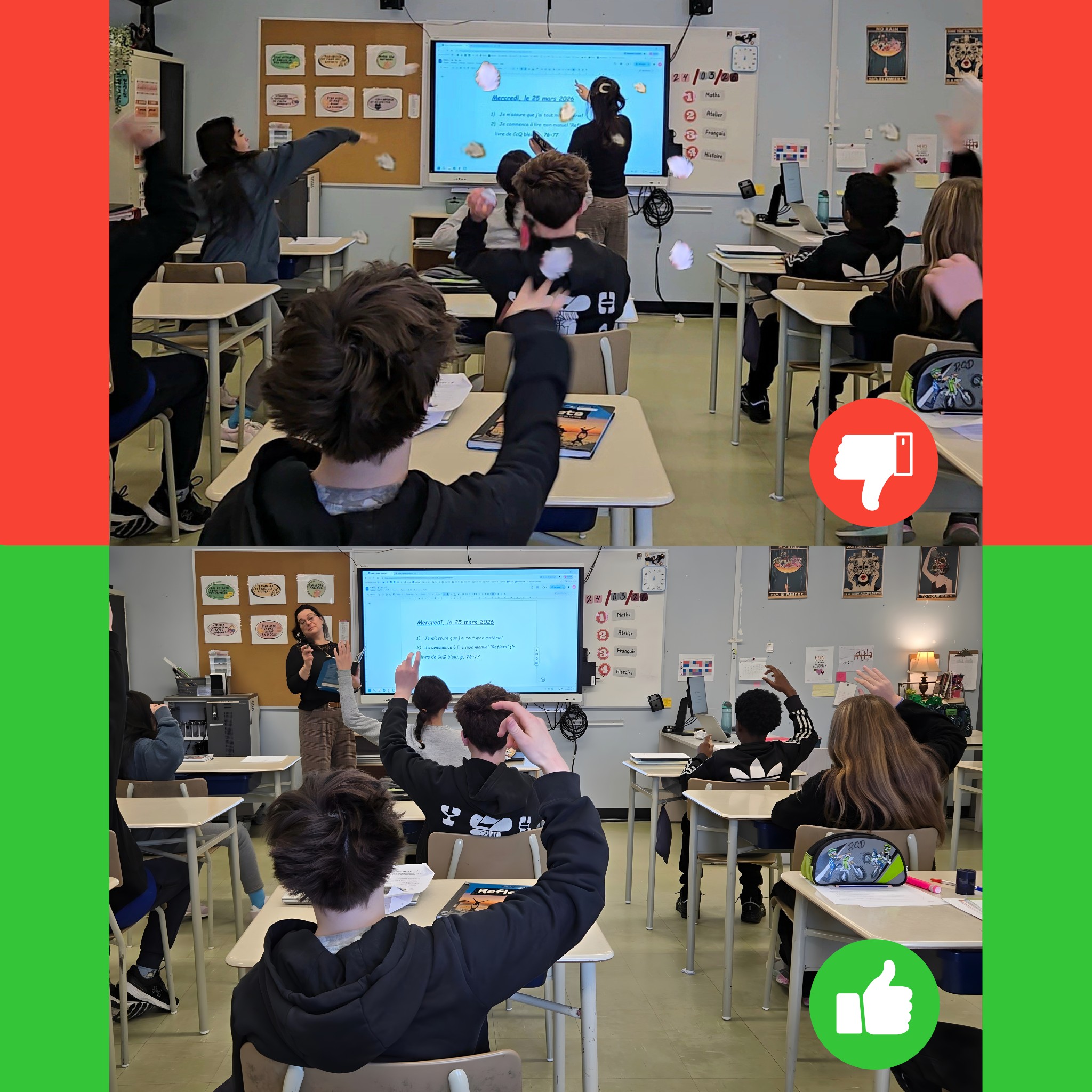 Police, students unite during anti-bullying week at Sainte-Thérèse school