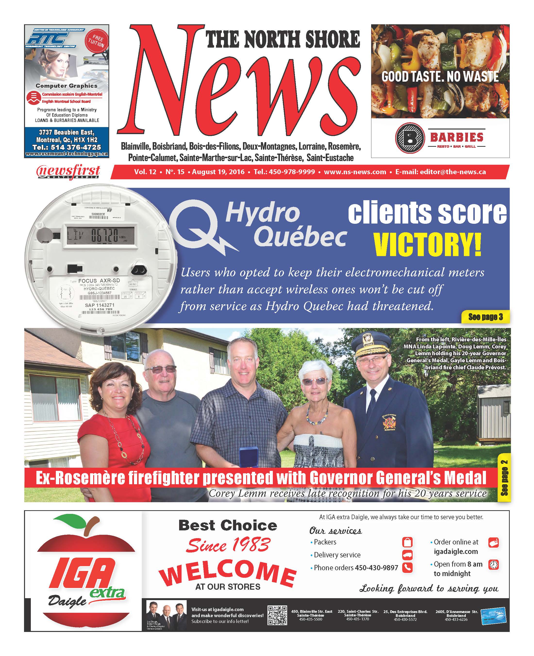 North Shore News Volume 12-15 Front page image of the North Shore News Volume 12-15