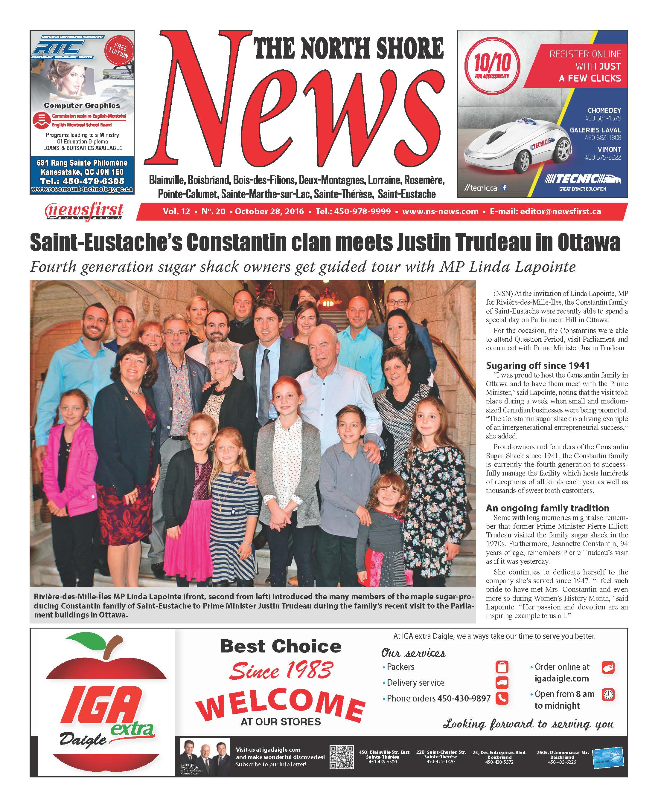 North Shore News Volume 12-20 Front page image of the North Shore News Volume 12-20