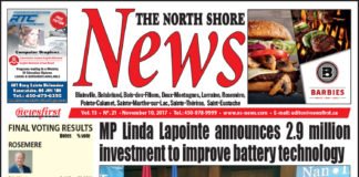 Front page image of the North Shore News