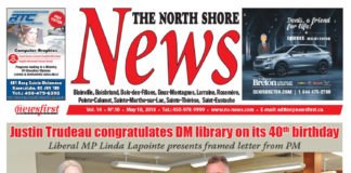 Front page image of the North Shore News 14-10