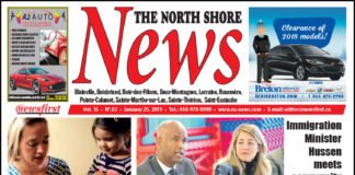 Front page image of the North Shore News 15-02
