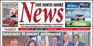 Front page image of the North Shore News 15-10.