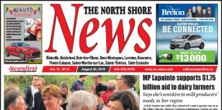 Front page image of the North Shore News 15-16.
