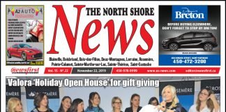 Front Page of the North Shore News 15-22
