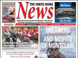 Front Page of the North Shore News 15-24