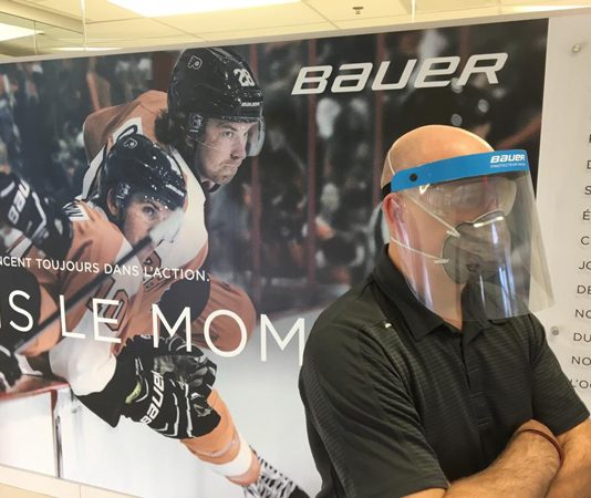 BAUER face-shields-Canadian generosity at its best.