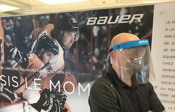 BAUER face-shields-Canadian generosity at its best.