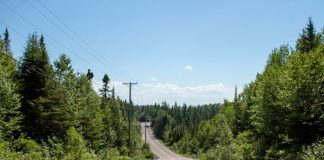 Travelling restricted in the Laurentians.