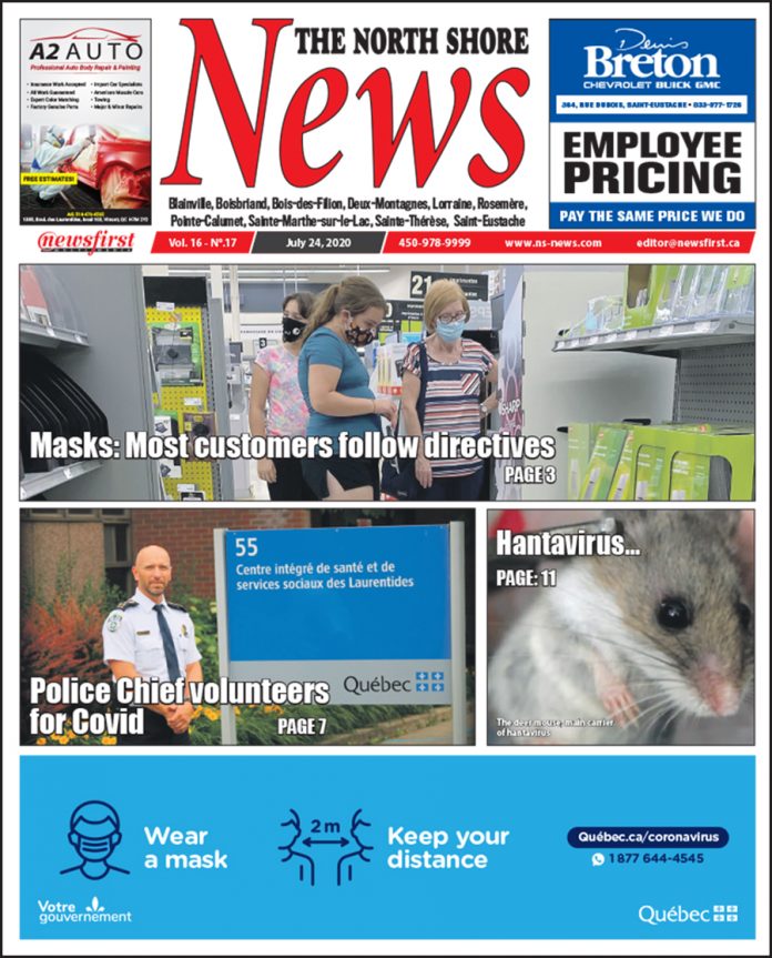 North Shore News 16-17 Front page of The North Shore News.