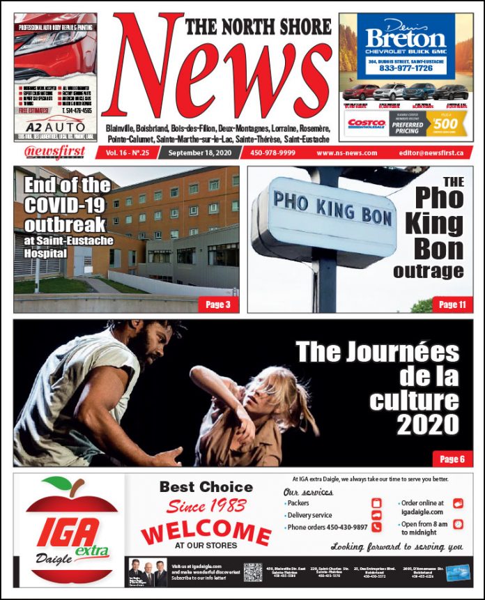 North Shore News 16-25 Front page of The North Shore News.