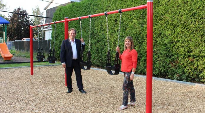 New swings at Parc Désormeaux