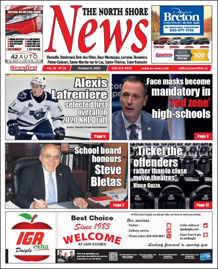 North Shore News 16-28 Front page of The North Shore News.