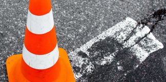 Road works in Boisbriand