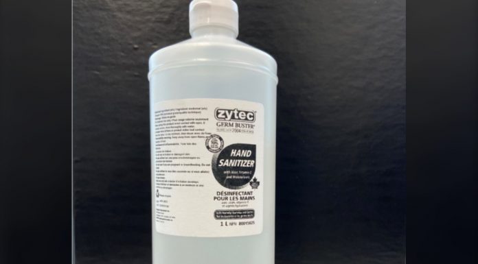 Advisory – Recall of counterfeit Zytec Germ Buster Hand Sanitizer