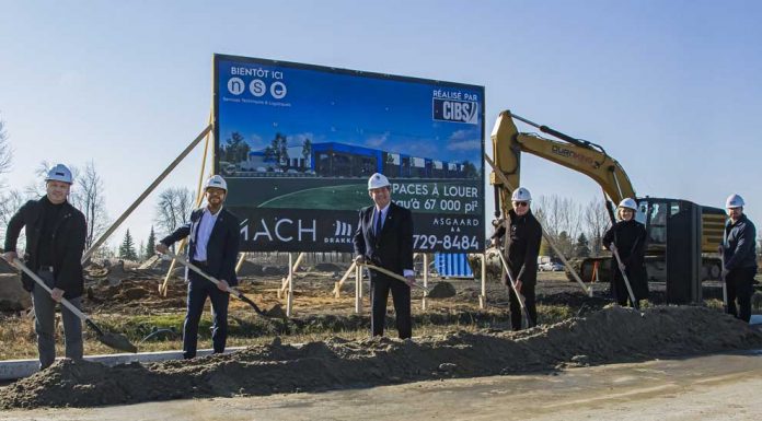 Construction of a 200,000 square foot building in Saint-Eustache