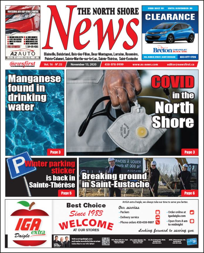 North Shore News 16-33 Front page of The North Shore News.