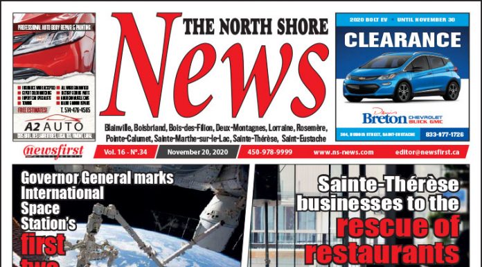 North Shore News 16-34 Front page of The North Shore News.