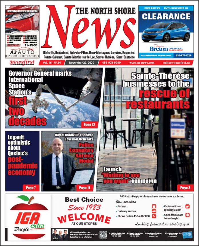 North Shore News 16-34 Front page of The North Shore News.