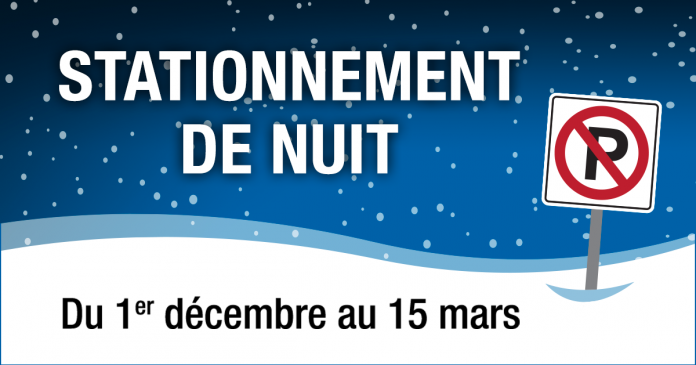The winter parking sticker is back for 2020-2021 in Sainte -Thérèse