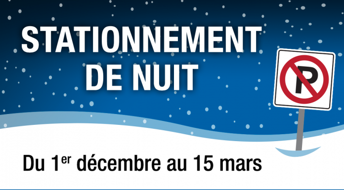 The winter parking sticker is back for 2020-2021 in Sainte -Thérèse