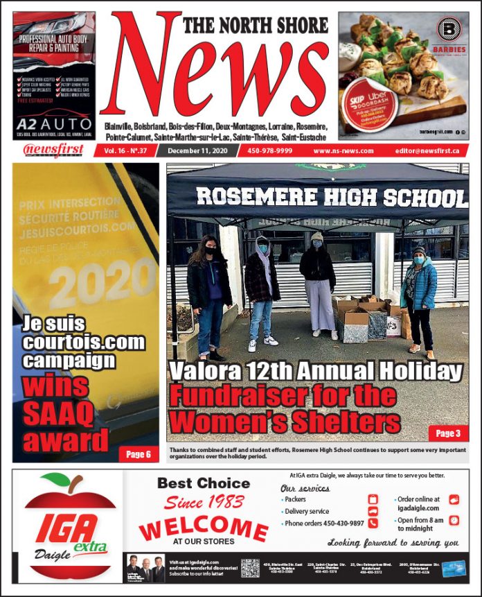 North Shore News 16-37 Front page of The North Shore News.