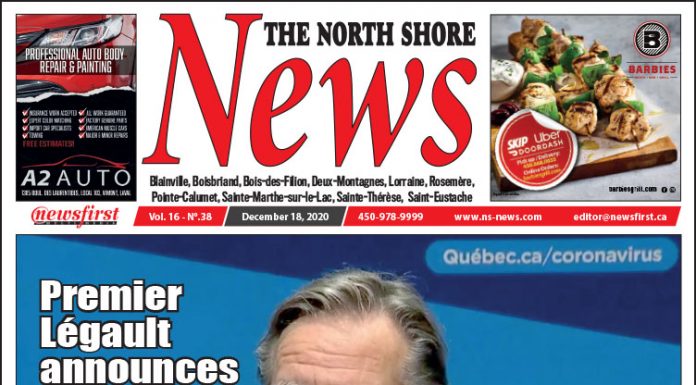 North Shore News 16-38 Front page of The North Shore News.