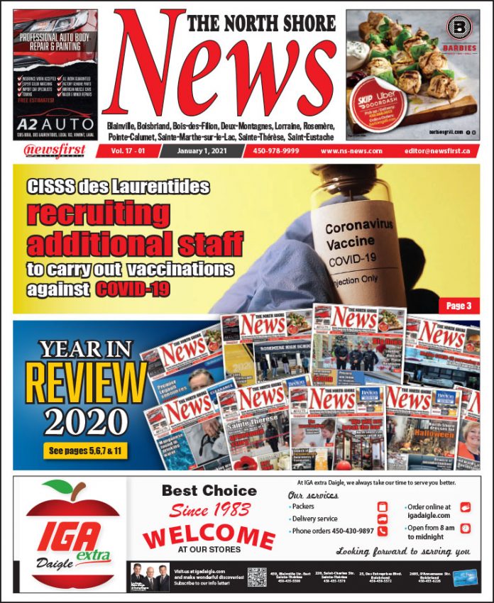 North Shore News 17-01 Front page of The North Shore News.