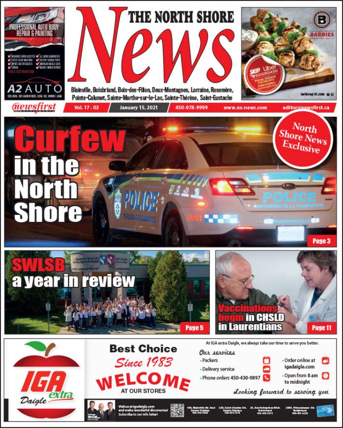 North Shore News 17-03 Front page of The North Shore News.