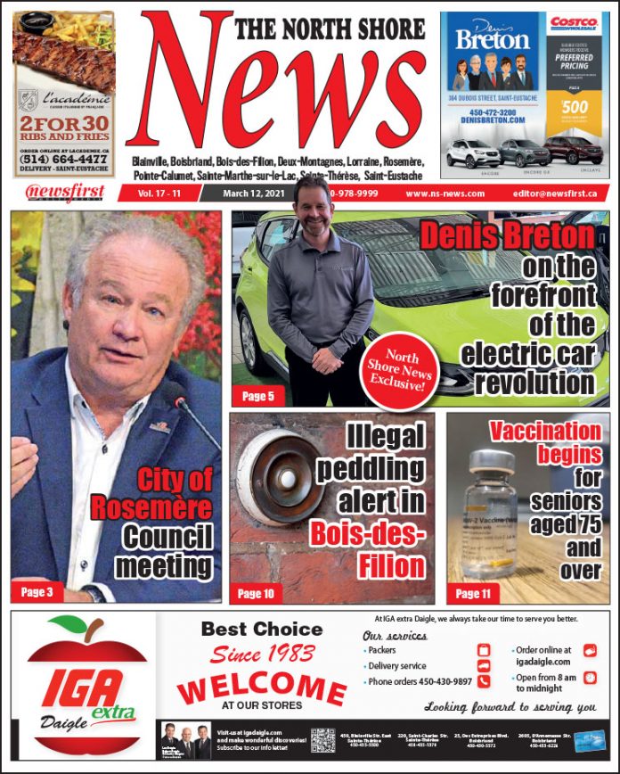 North Shore News 17-11 Front page of The North Shore News.