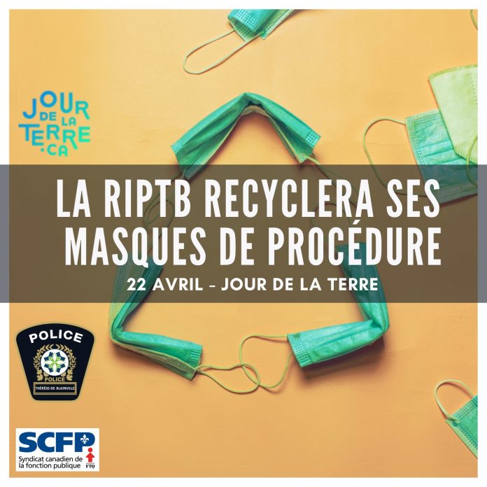 Thérèse-De Blainville PD recycles masks
