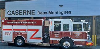 The Deux-Montagnes fire department gets new fire engine