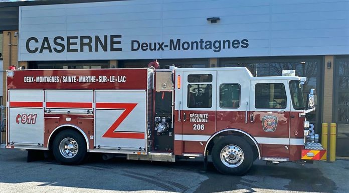 The Deux-Montagnes fire department gets new fire engine