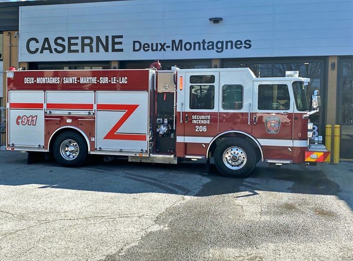 The Deux-Montagnes fire department gets new fire engine