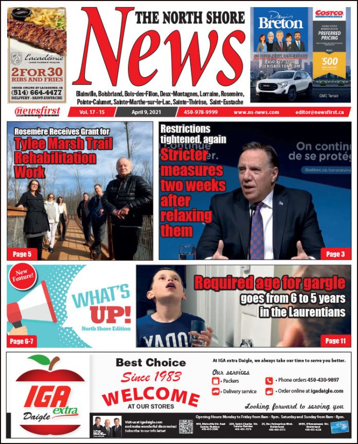 North Shore News 17-15 Front page of The North Shore News.