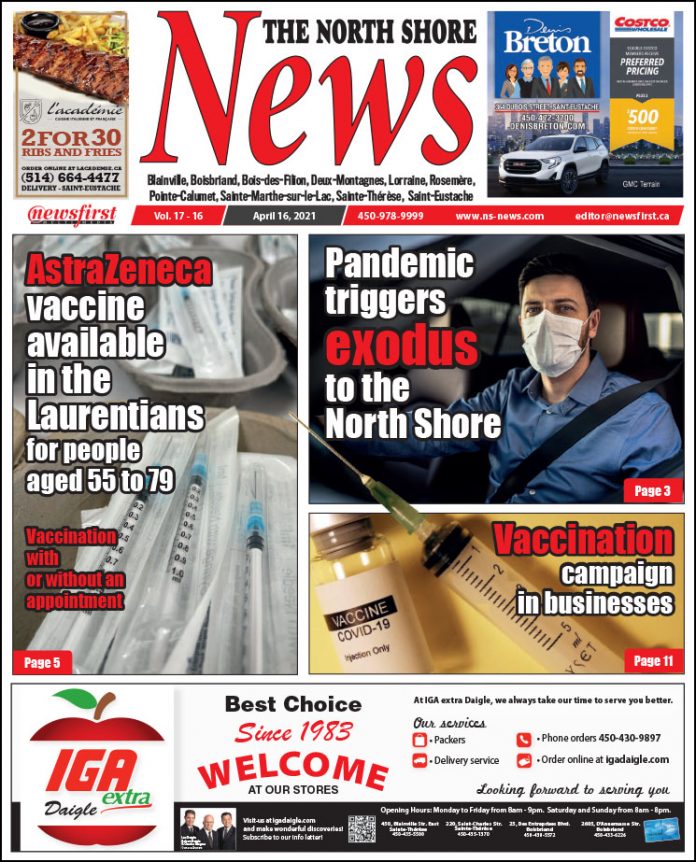 North Shore News 17-16 Front page of The North Shore News.