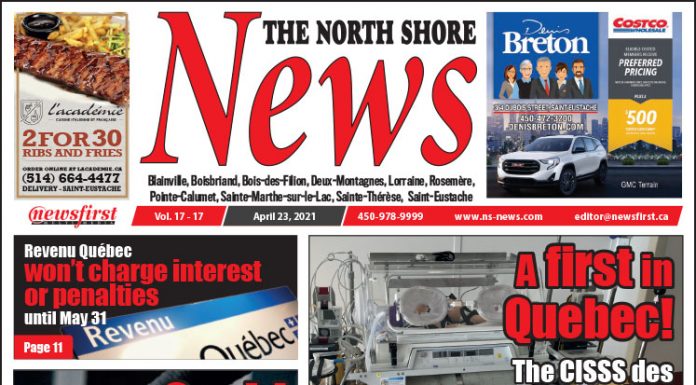 North Shore News 17-17 Front page of The North Shore News.