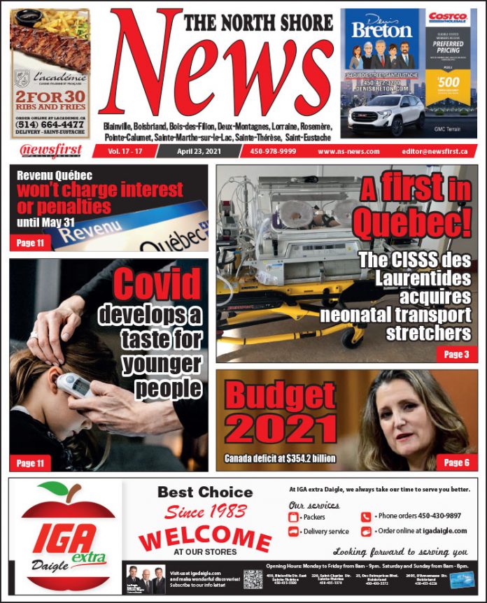 North Shore News 17-17 Front page of The North Shore News.
