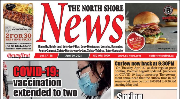 North Shore News 17-18 Front page of The North Shore News.