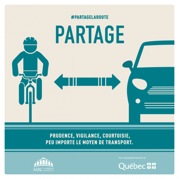 Awareness campaign #Partagelaroute