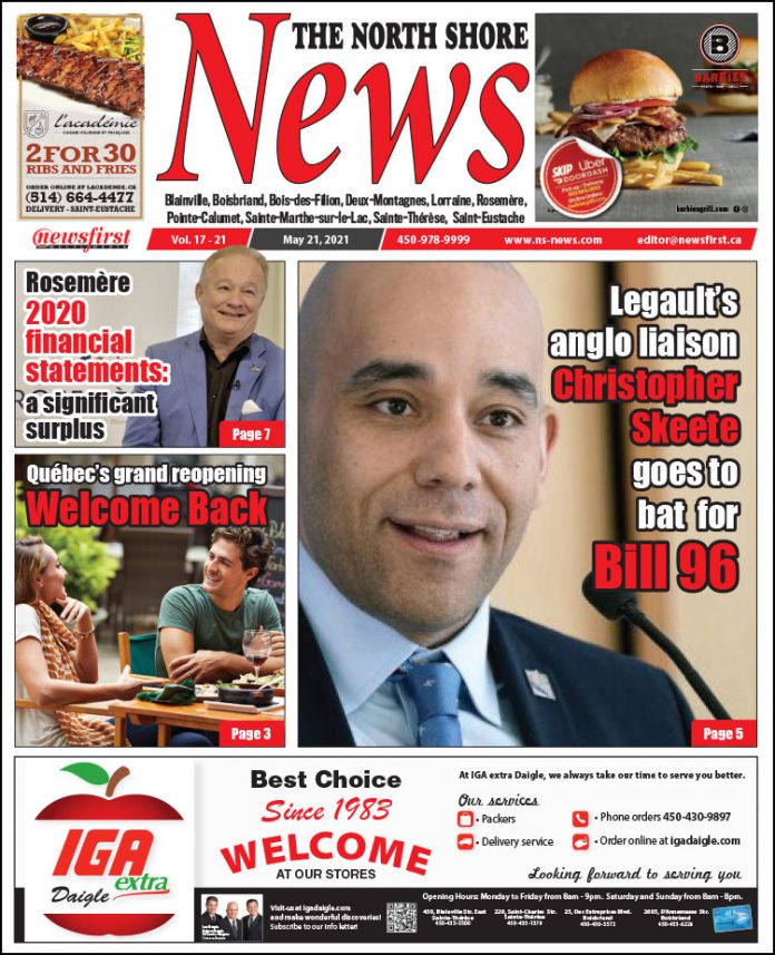 North Shore News 17-21 Front page of The North Shore News, May 14th, 2021 issue.