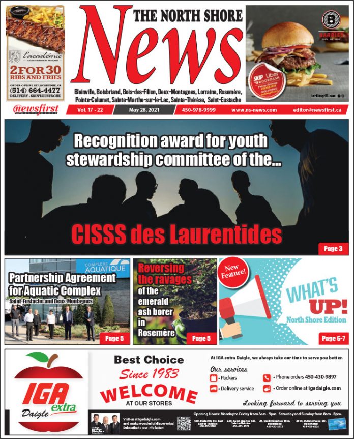 North Shore News 17-22 Front page of The North Shore News.