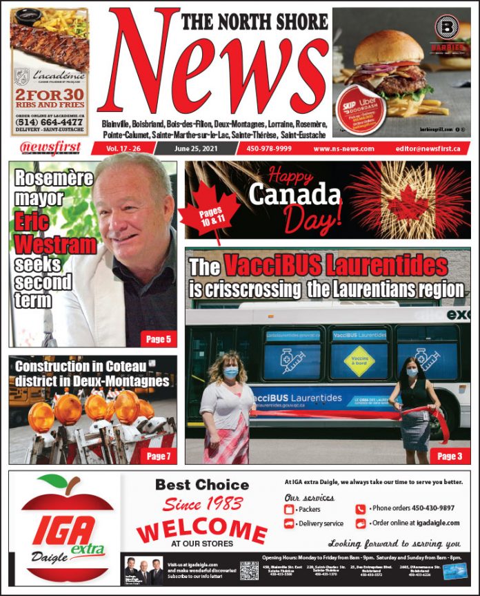 North Shore News 17-26 Front page of The North Shore News.