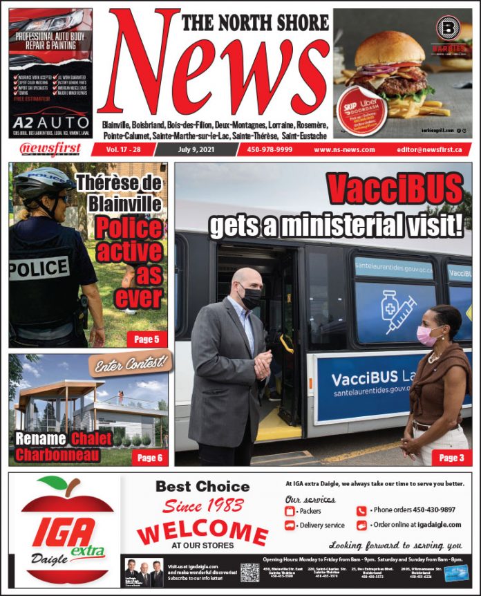 North Shore News 17-28 Front page of The North Shore News.