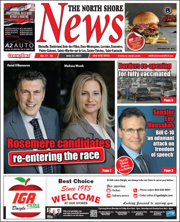 North Shore News 17-30 Front page of The North Shore News.