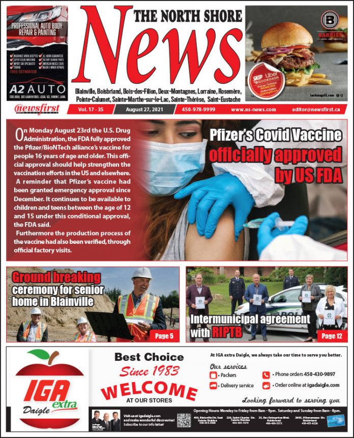 North Shore News 17-35 Front page of The North Shore News.