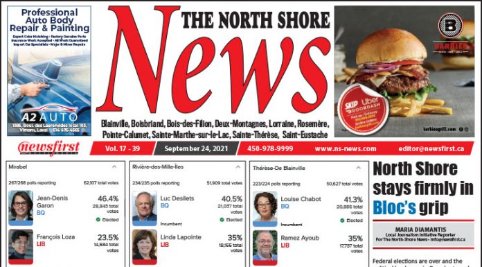 North Shore News 17-39 Front page of The North Shore News.