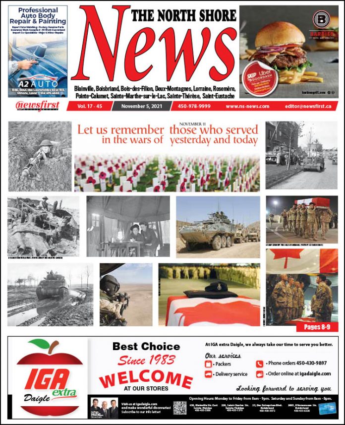 North Shore News 17-45 Front page of The North Shore News.